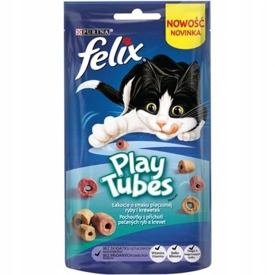 FELIX PlayTubes Pieczona Ryba Krewetki 50g