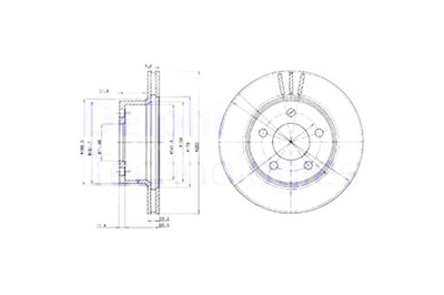 DELPHI DISCOS DE FRENADO 2 PIEZAS PARTE DELANTERA JEEP CHEROKEE COMANCHE GRANDEER  