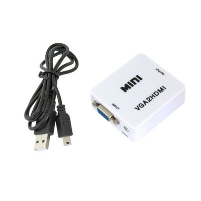 Konwerter VGA D-SUB HDMI audio cyfrowy sygnał