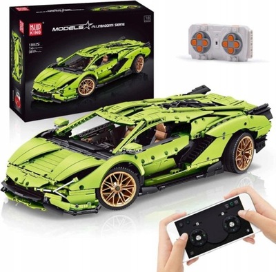 Klocki Mould King 13057 Lamborghini zdalnie sterowany 3868 elementów RC