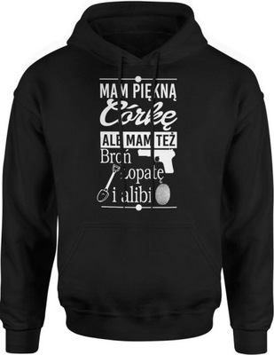 BLUZA MĘSKA Z KAPTUREM CÓRKA PREZENT DLA TATY XL