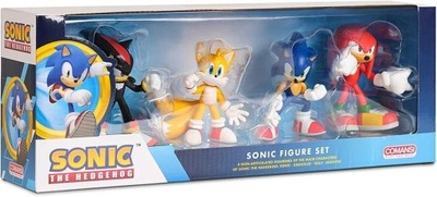 Zestaw 4 Figurki Sonic Sega Jeż Zabawka Oryginalna 7cm