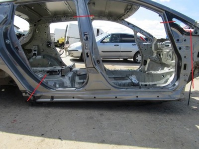 Leaf ii ze1 21r поріг правий блок двигуна середній kad фото №1