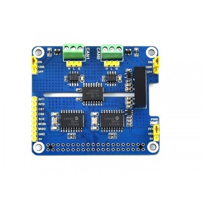 HAT CAN 2 kanały dla Raspberry Pi MCP2515