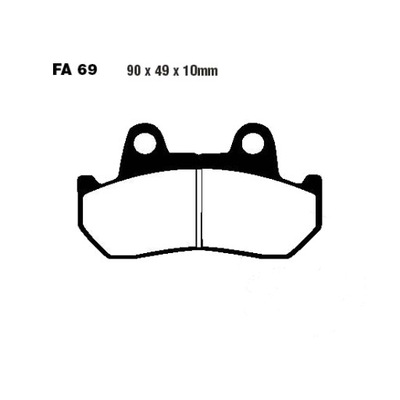 ZAPATAS DE FRENADO EBC FA069 HONDA CB CBX CX FT GAS-GASOLINA  