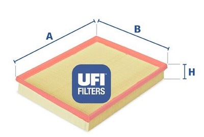 FILTER AIR OPEL ASTRA 1,2 98- 1,4 16V 98- 1,6 PCS. UFI  