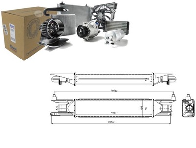 INTERCOOLER NISSENS 55700449 55702237 087005N 3139