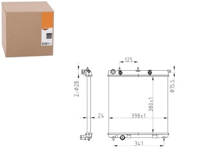 Nrf 50429a радіатор, система охолодження двигуна фото №1