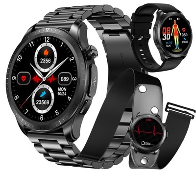 Smartwatch JAMLUX Kardiowatch pas do EKG czarny