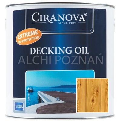 Olej do tarasów CIRANOVA DECKING OIL CLEAR UV