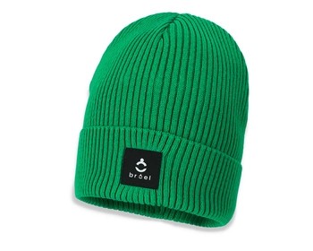Broel RUFFIO czapka prążkowana zielona