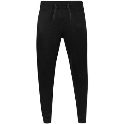 Spodnie dresowe męskie JOGGERY czarne r. XXL