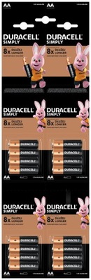 16 x bateria alkaliczna Duracell LR6 AA blister