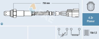 FAE 77650/FAE ZONDAS LAMBDA ZONDAS FORD 1.0 ECOBOOST 