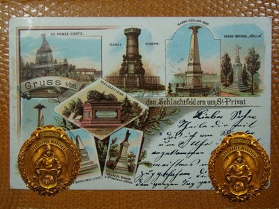 1899 Wojna 1870,Pomniki,Litho.ExpressT295