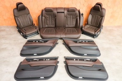 Bmw g12 lci салон сидіння заднє сидіння обшивки nappa mokka масаж вентиляція фото №1