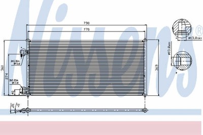 РАДИАТОР КОНДИЦИОНЕРА NISSENS 94664