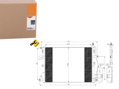 Конденсатор радіатор кондиціонера [nrf] фото №1