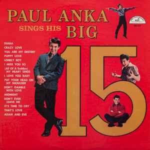 LP PAUL ANKA - Paul Anka Sings His Big 15