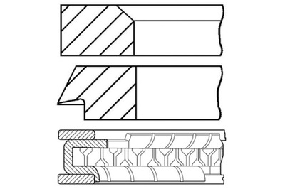 GOETZE 78 STD 1.2-1.5-2.8 JUEGO PIERSCIENI PISTÓN CHEVROLET MW SUBARU  
