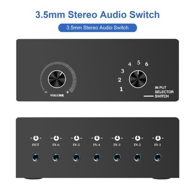 Przełącznik Audio Stereo AUX Audio selektor kompa