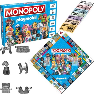 MONOPOLY PLAYMOBIL GRA RODZINNA POLSKA WERSJA