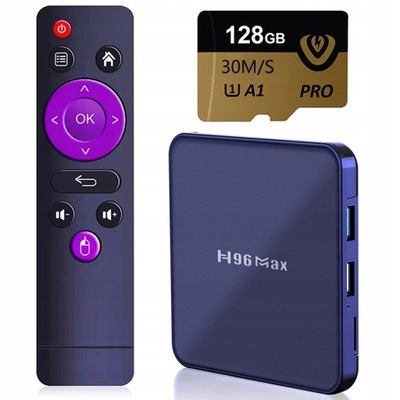 SMART BOX TV H96 4/32G 4K ANDROID 12 WIFI BT