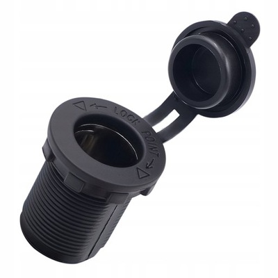 GNIAZDO ZAPALNICZKI HERMETYCZNE MONTAŻOWE ZAMYKANE AUTA KAMPERA 12/24V