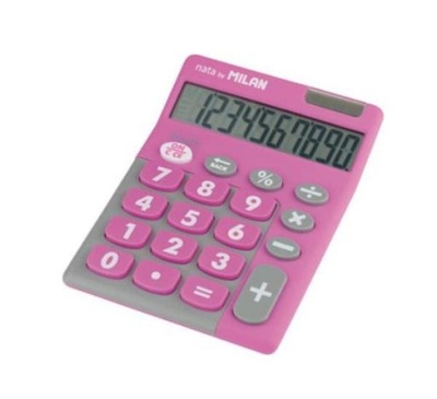 Kalkulator 10 pozycyjny TOUCH DUO różowy MILAN