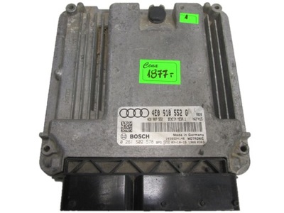 AUDI S8 5.2 FSI COMPUTADOR UNIDAD DE CONTROL 0261S02578 4E0910552G - - GOTOWY  