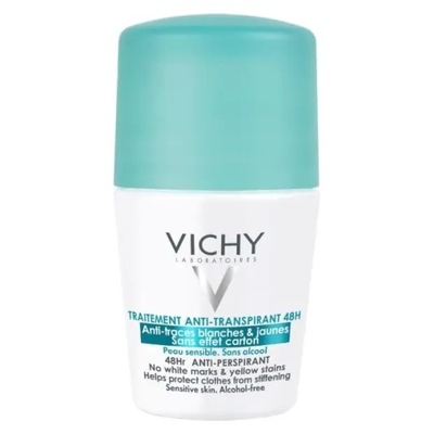 VICHY ANTYPERSPIRANT PRZECIW ŚLADOM NA UBRANIACH 50 ML