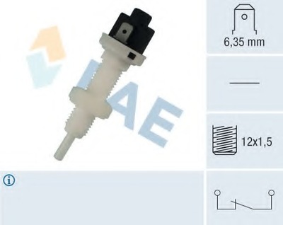 CONMUTADOR DE LUZ LUZ DE FRENADO FIAT  