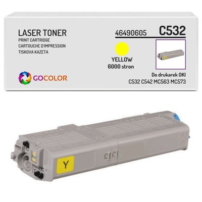 Toner do OKI C532 C542 MC563 MC573 dn, 46490605 Y