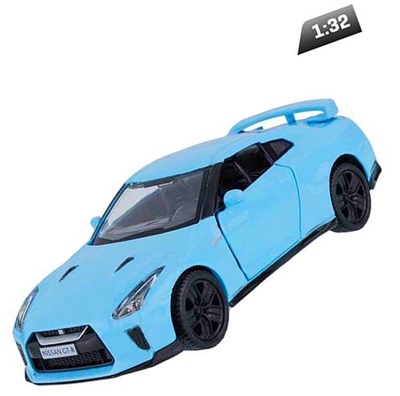 MODELO AUTO 1:32, RMZ NISSAN GT-R 2017, AZUL S1P34  