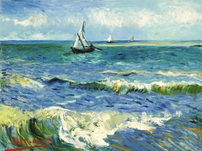 Vincent van Gogh - Pejzaż morski - 40x30