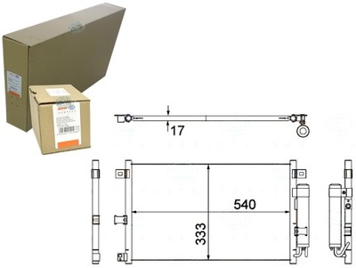 KONDENSATORIUS BEHR HELLA NE5161480C 112037N MZ5238 MZA 