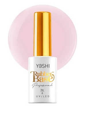 YOSHI RUBBER BASE BAZA KAUCZUKOWA NR 6 HYBRYDA MANICURE 10 ml