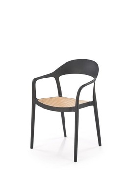 Krzesło K530 polipropylen czarne od Halmar