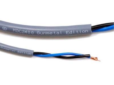 Kabel głośnikowy Melodika MDC2400G 2 x 4 mm² 1 m Szara Gunmetal pod tynk
