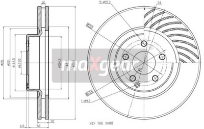 DISCO DE FRENADO DB P. W211 02- E300-500/CLS/GLK330 CON RECUBRIMIENTO ANTYKOROZYJNA  