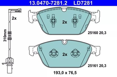 PADS BRAKE LD2781  