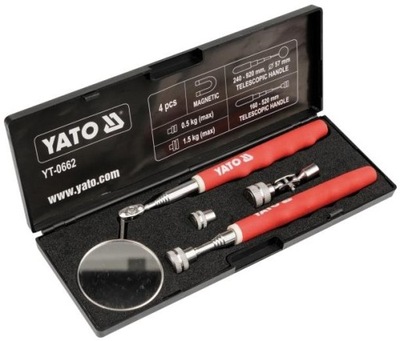 YATO ZESTAW CHWYTAK MAGNETYCZNY + LUSTERKO YT-0662