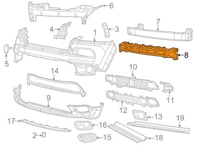 BUMP STOP BUMPER JEEP CHEROKEE KL 14-  