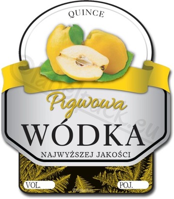 ETYKIETA 0,5L - WÓDKA PIGWOWA 10x