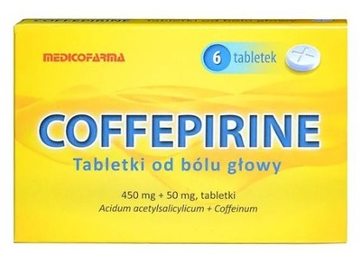 Coffepirine tabletki od bólu głowy 6 tabletek