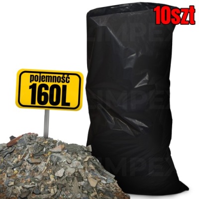 WORKI NA GRUZ BUDOWLANE MOCNE 160L 10SZT