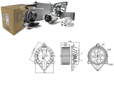 VENTILADOR SOPLADORES PEUGEOT 406 607 1.6-3.0 11.95-07.11 NISSENS  