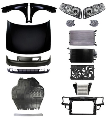 Audi a3 8l 00-03 бампер pas капот решётка радиатора фото №1