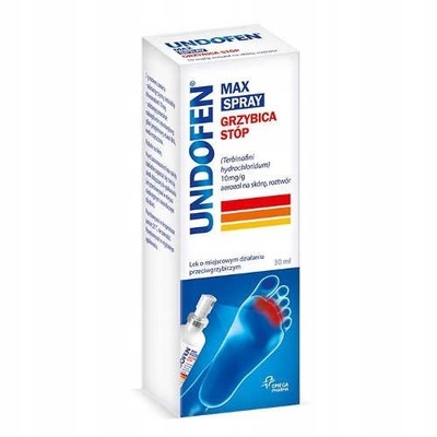 UNDOFEN MAX SPRAY grzybica stóp aaerozol 30 ml