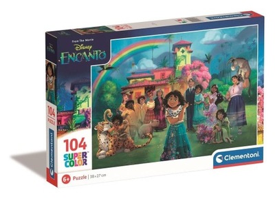 PUZZLE 104 SUPER KOLOR DISNEY ENCANTO, CLEMENTONI